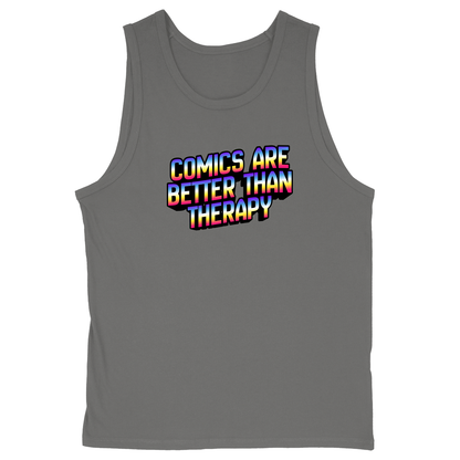Soft Style Unisex Tank Top - Charcoal - front