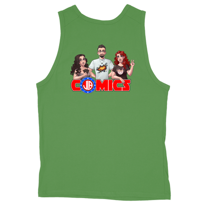 Soft Style Unisex Tank Top - Green - back