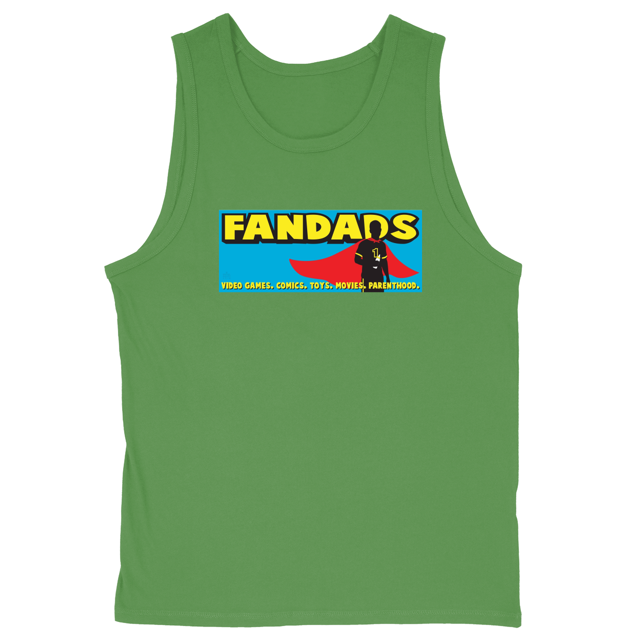 Soft Style Unisex Tank Top - Green - front***Green|||Soft Style Unisex Tank Top
