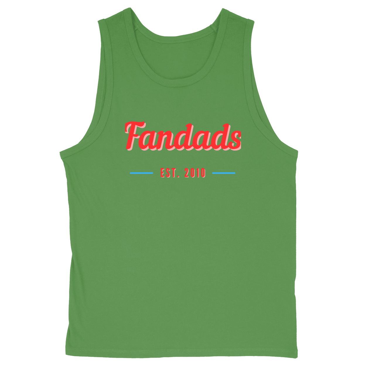 Soft Style Unisex Tank Top - Green - front***Green|||Soft Style Unisex Tank Top