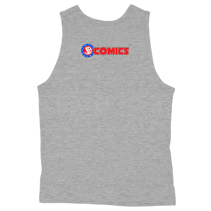 Soft Style Unisex Tank Top - Heather Grey - back