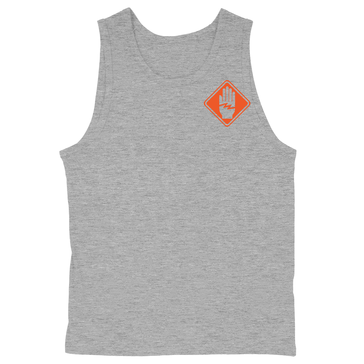 Soft Style Unisex Tank Top - Heather Grey - front***Heather Grey|||Soft Style Unisex Tank Top