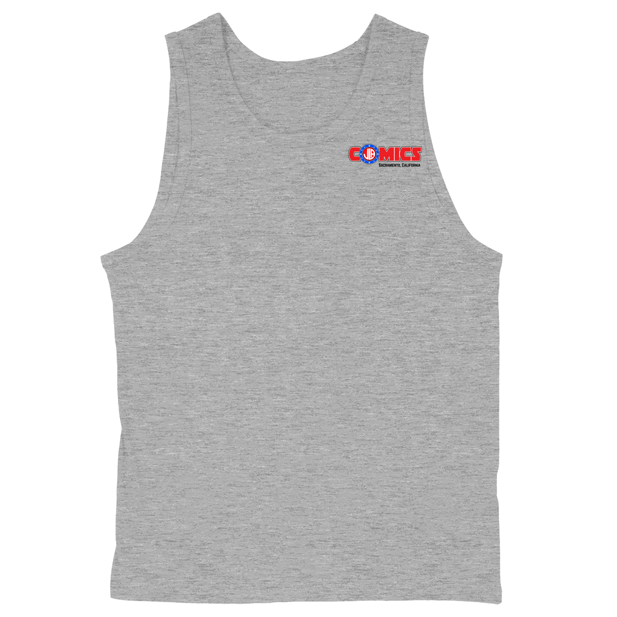 Soft Style Unisex Tank Top - Heather Grey - front