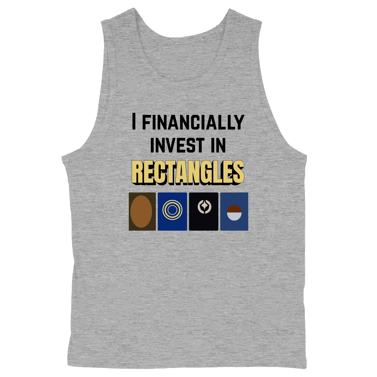 Soft Style Unisex Tank Top - Heather Grey - front***Heather Grey|||Soft Style Unisex Tank Top