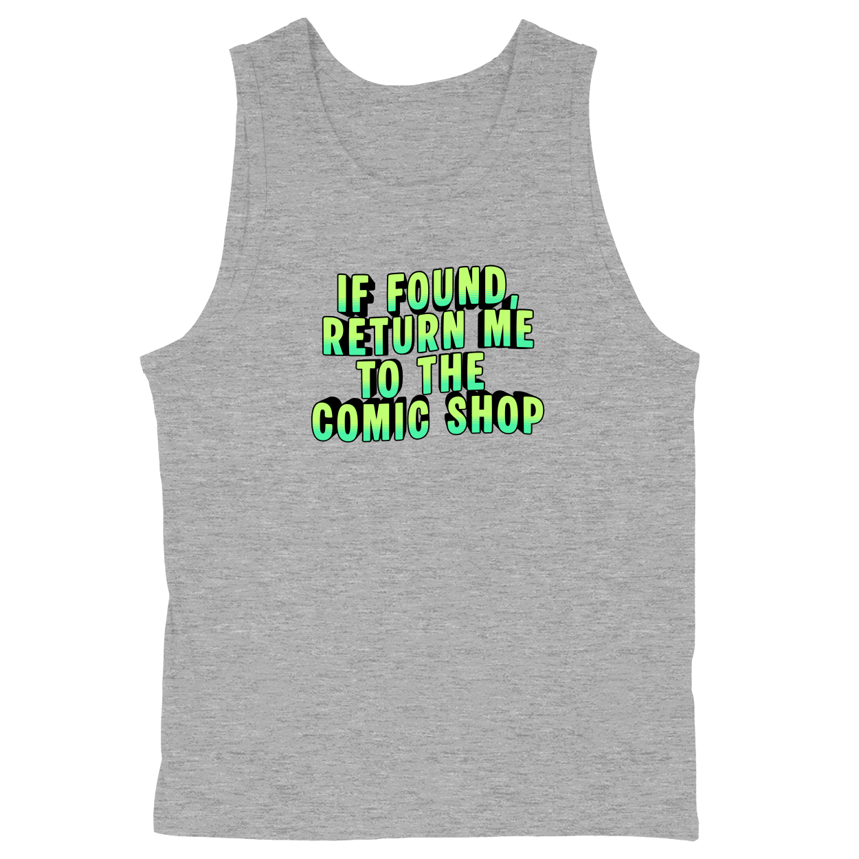 Soft Style Unisex Tank Top - Heather Grey - front***Heather Grey|||Soft Style Unisex Tank Top