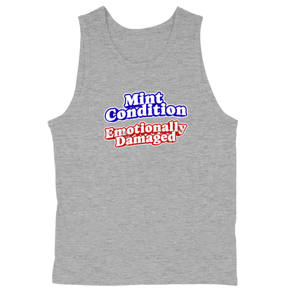 Soft Style Unisex Tank Top - Heather Grey - front