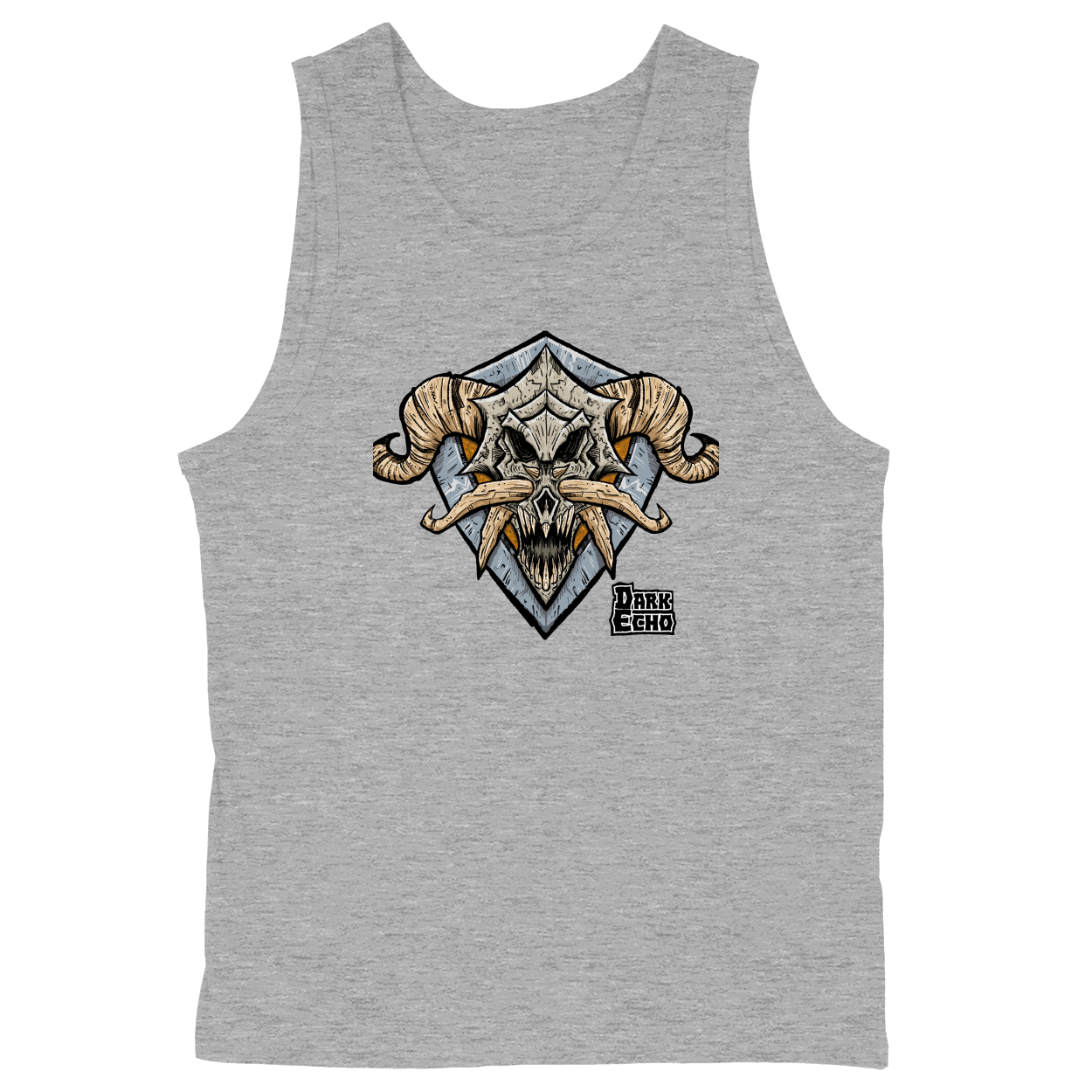 Soft Style Unisex Tank Top - Heather Grey - front