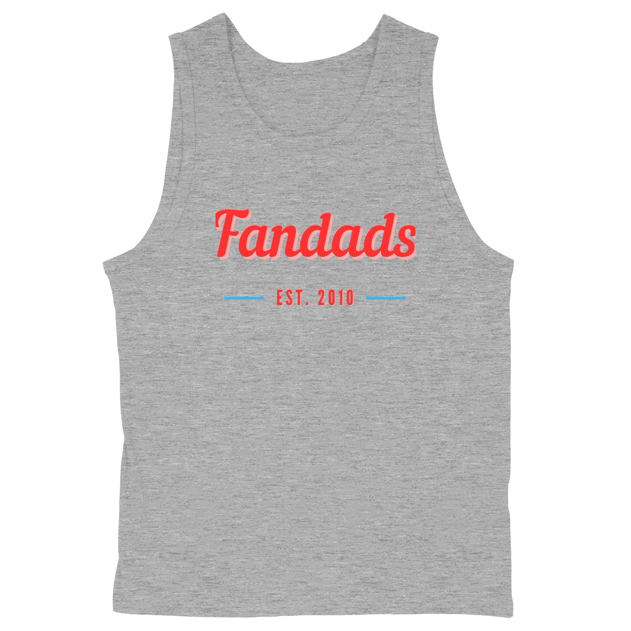 Soft Style Unisex Tank Top - Heather Grey - front***Heather Grey|||Soft Style Unisex Tank Top