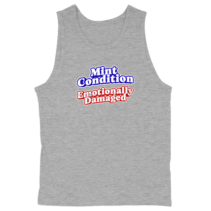 Soft Style Unisex Tank Top - Heather Grey - front