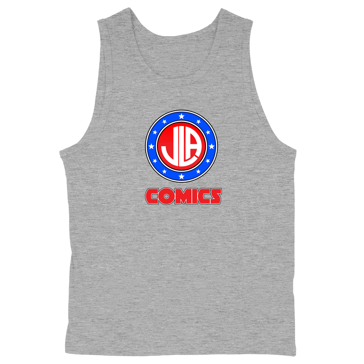 Soft Style Unisex Tank Top - Heather Grey - front***Heather Grey|||Soft Style Unisex Tank Top