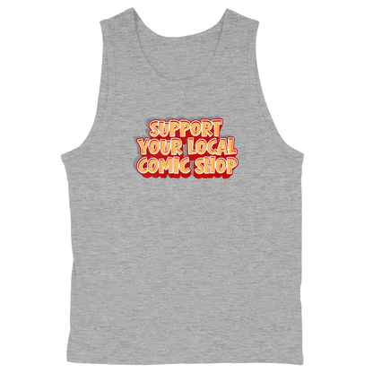 Soft Style Unisex Tank Top - Heather Grey - front