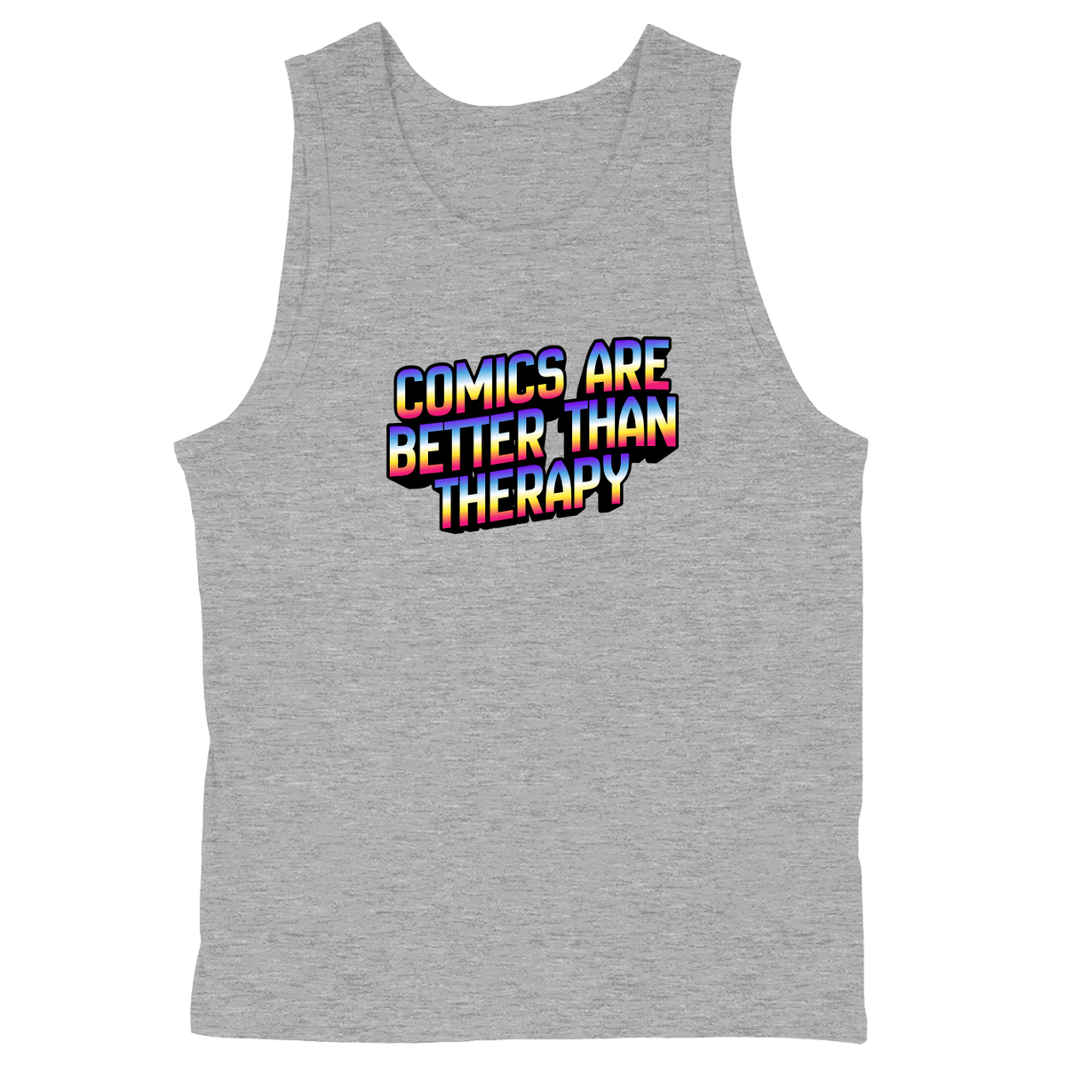 Soft Style Unisex Tank Top - Heather Grey - front