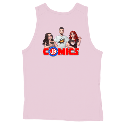 Soft Style Unisex Tank Top - Light Pink - back