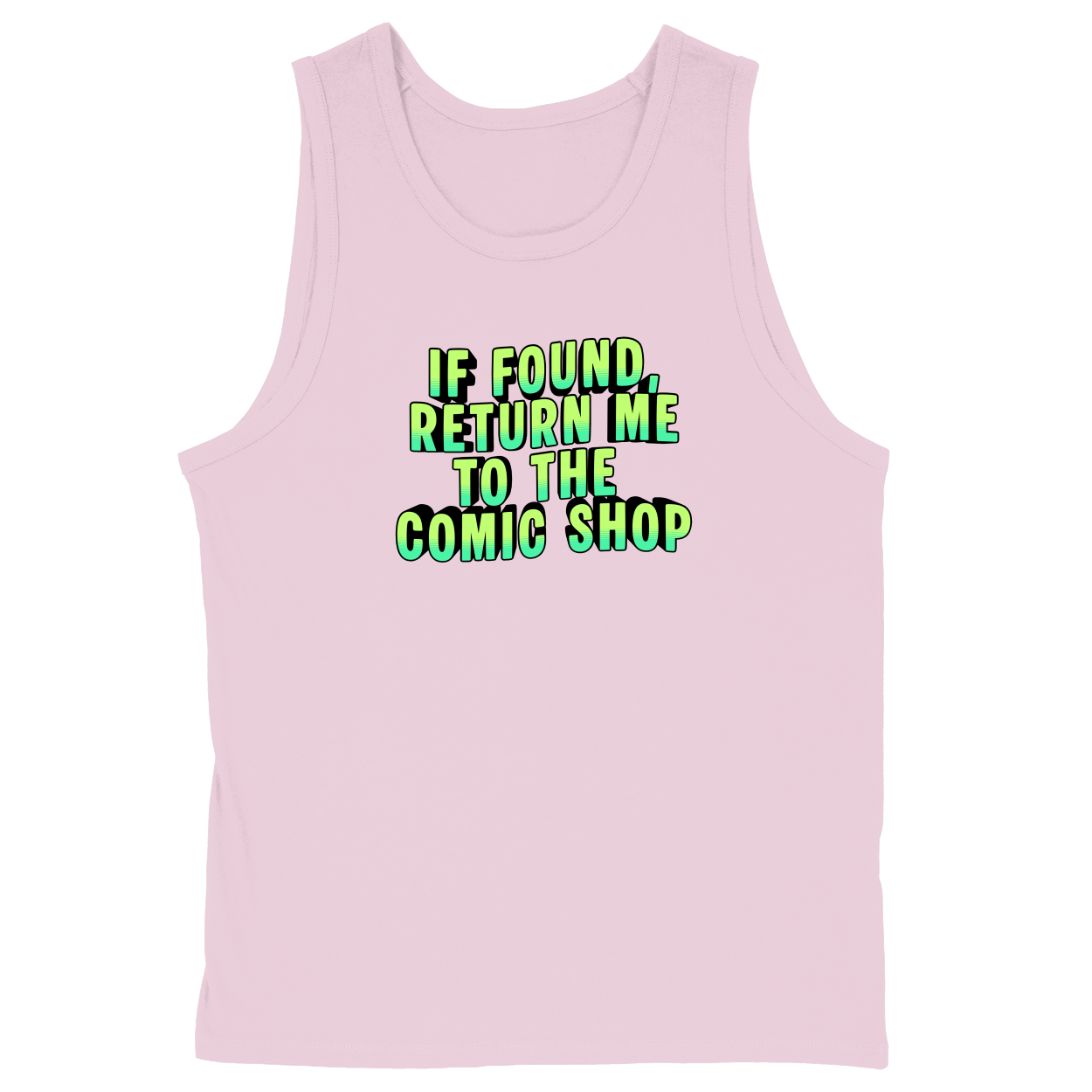 Soft Style Unisex Tank Top - Light Pink - front***Light Pink|||Soft Style Unisex Tank Top
