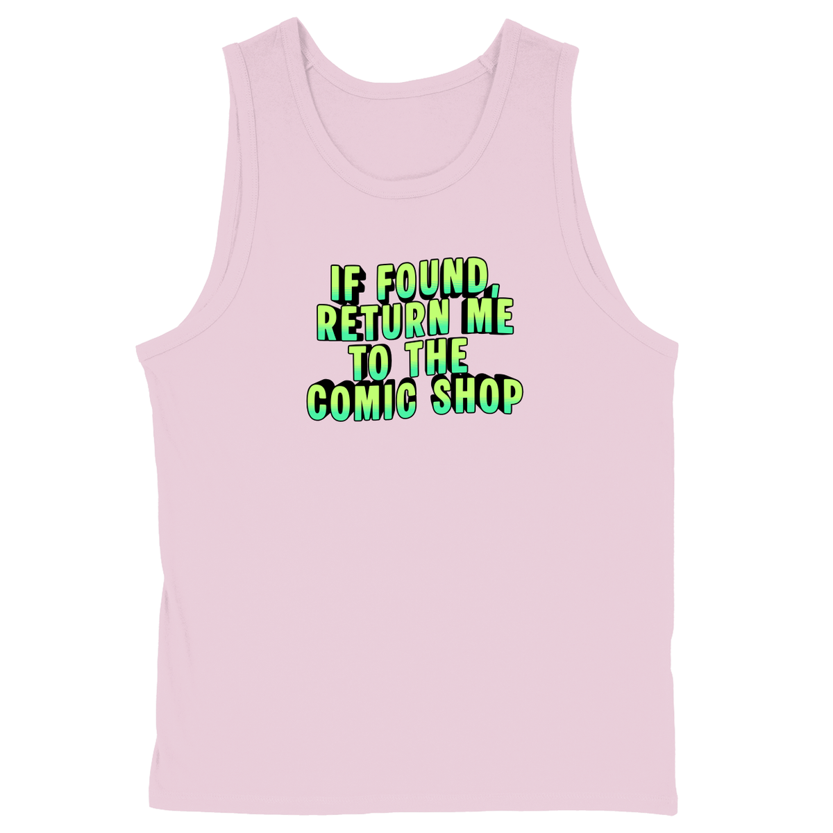Soft Style Unisex Tank Top - Light Pink - front