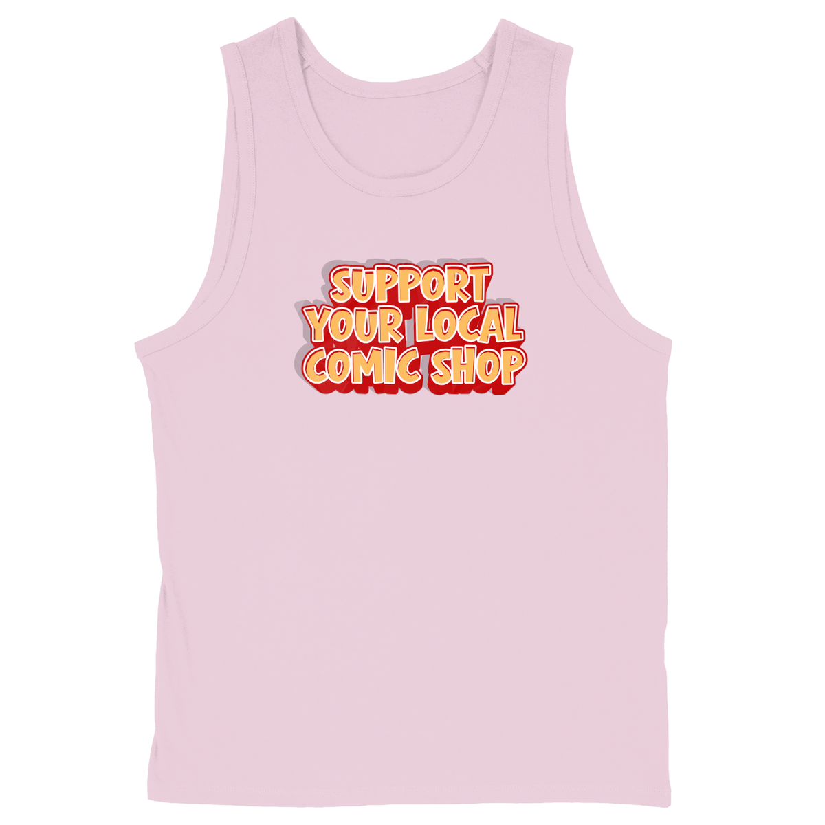 Soft Style Unisex Tank Top - Light Pink - front