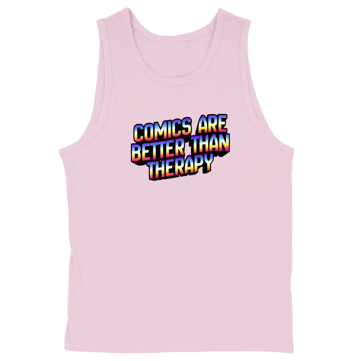 Soft Style Unisex Tank Top - Light Pink - front***Light Pink|||Soft Style Unisex Tank Top