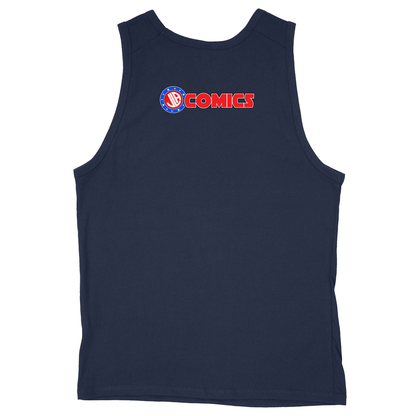 Soft Style Unisex Tank Top - Navy - back