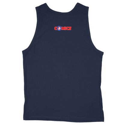 Soft Style Unisex Tank Top - Navy - back