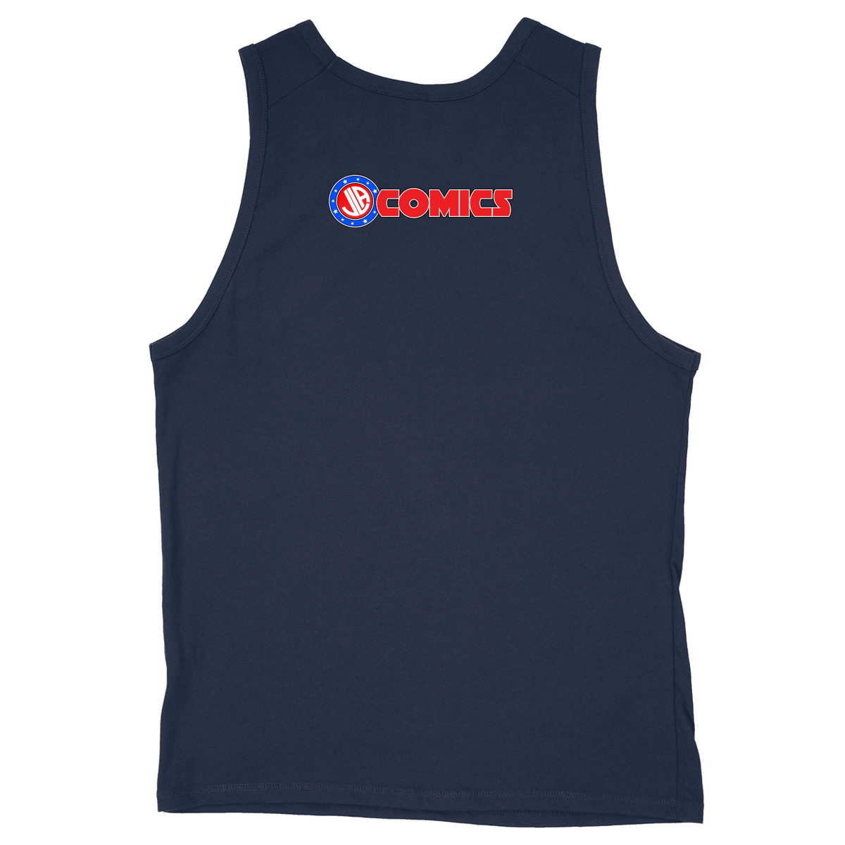 Soft Style Unisex Tank Top - Navy - back