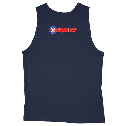 Soft Style Unisex Tank Top - Navy - back