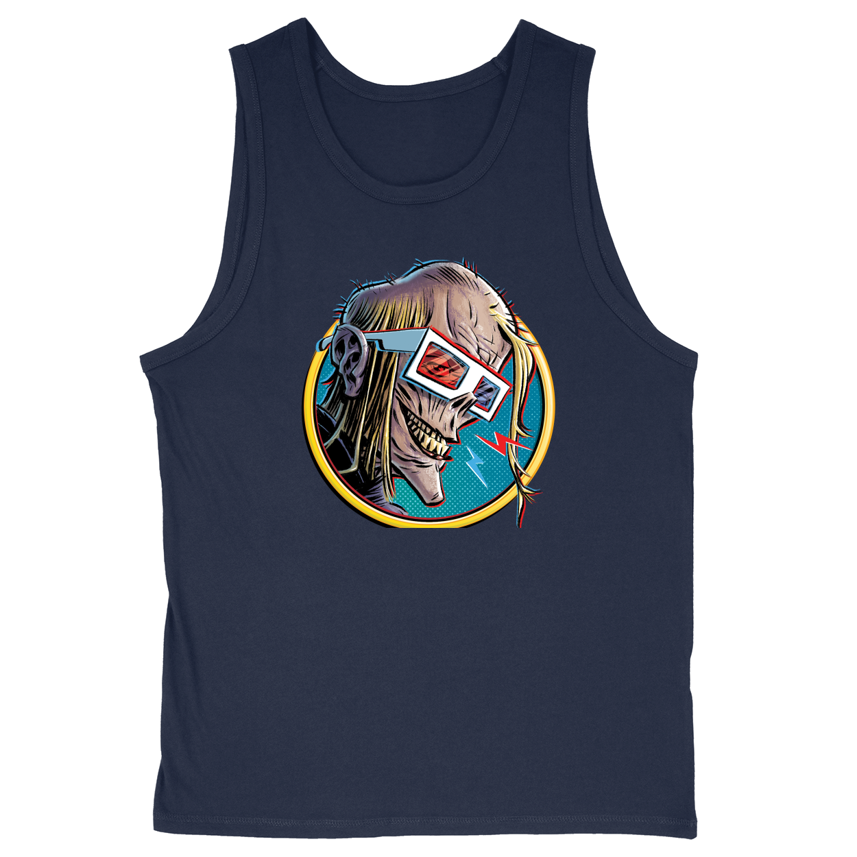 Soft Style Unisex Tank Top - Navy - front