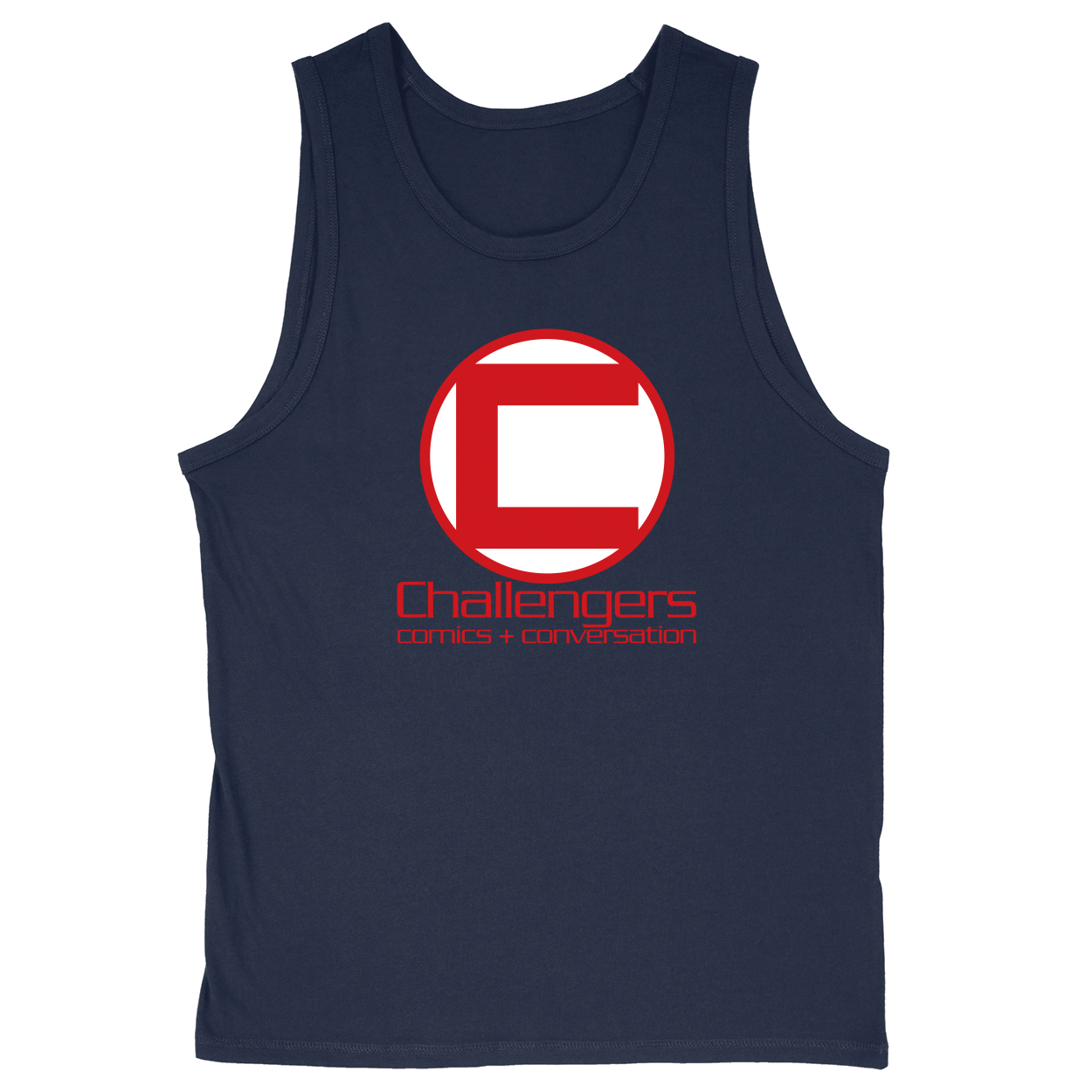 Soft Style Unisex Tank Top - Navy - front