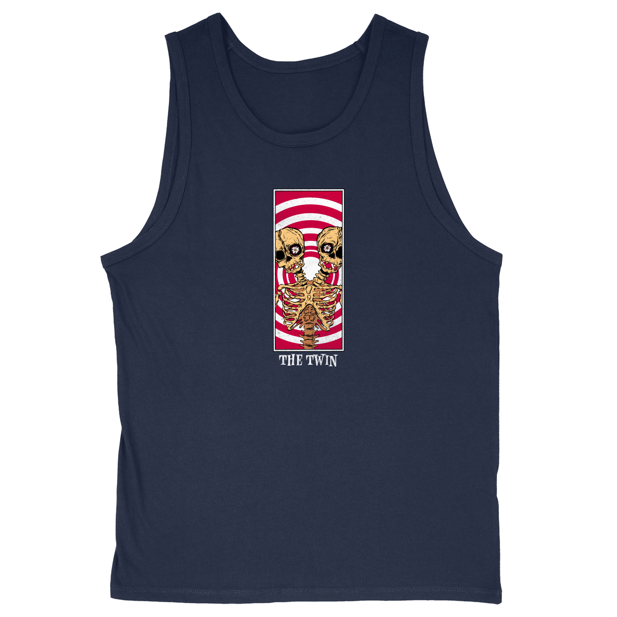Soft Style Unisex Tank Top - Navy - front