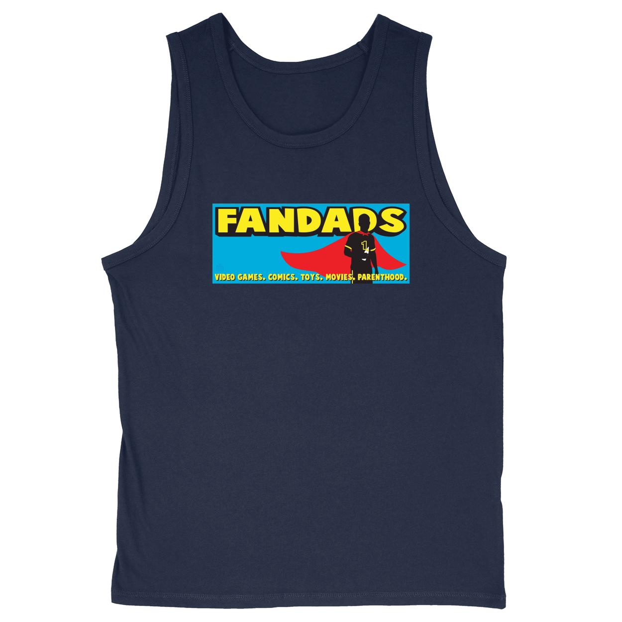 Soft Style Unisex Tank Top - Navy - front
