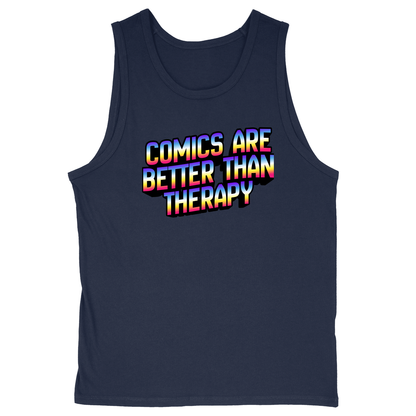 Soft Style Unisex Tank Top - Navy - front