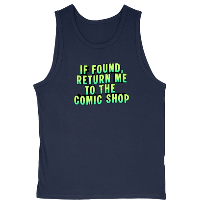 Soft Style Unisex Tank Top - Navy - front