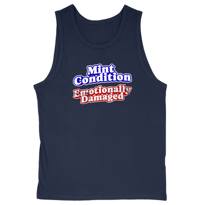 Soft Style Unisex Tank Top - Navy - front