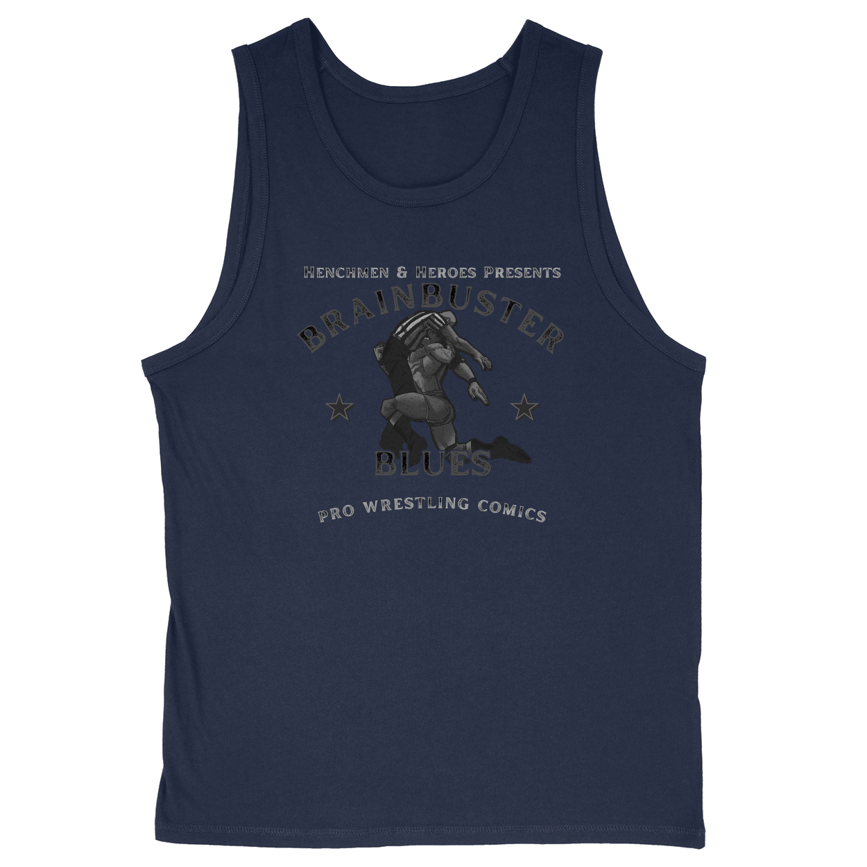 Soft Style Unisex Tank Top - Navy - front
