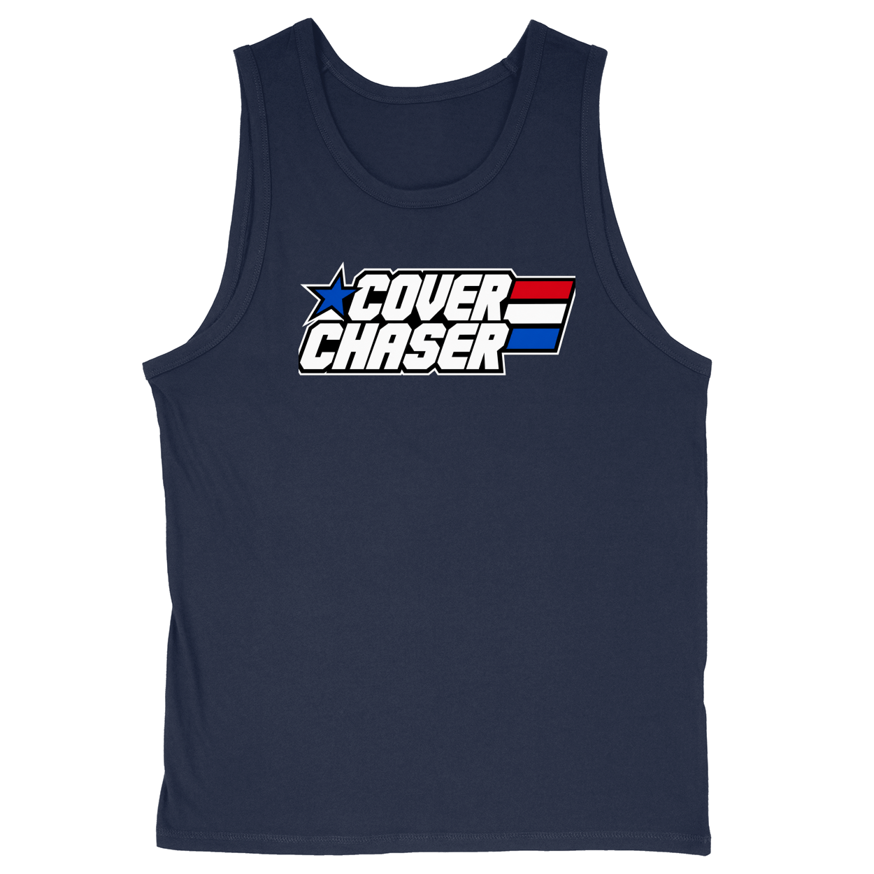 Soft Style Unisex Tank Top - Navy - front
