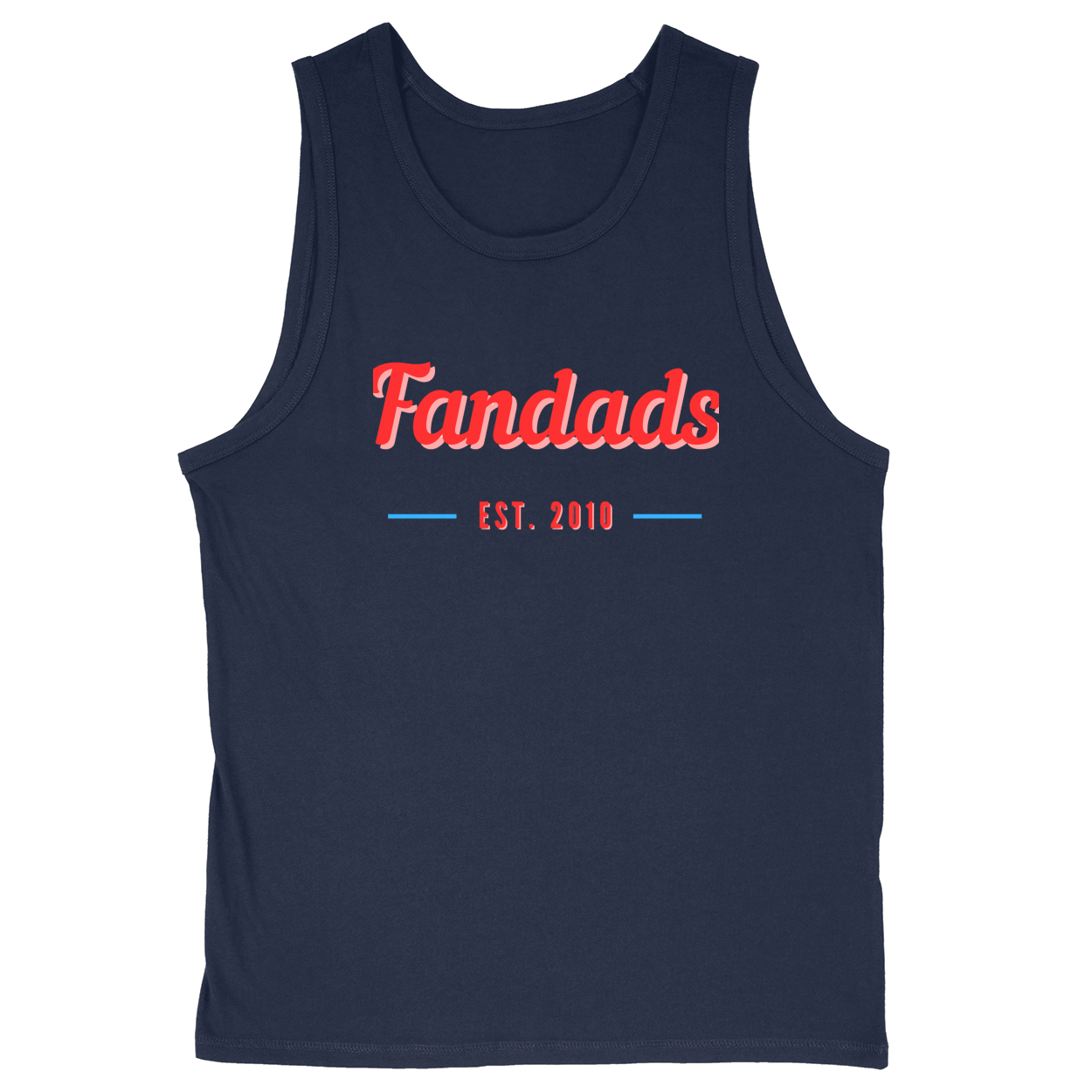 Soft Style Unisex Tank Top - Navy - front