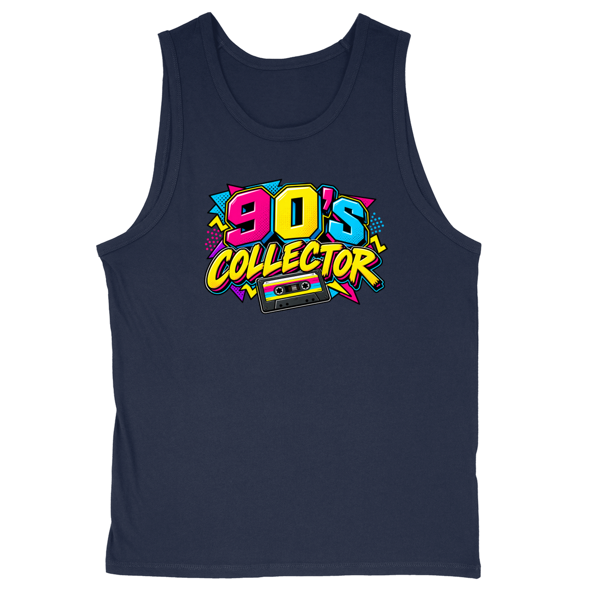 Soft Style Unisex Tank Top - Navy - front***Navy|||Soft Style Unisex Tank Top