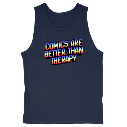 Soft Style Unisex Tank Top - Navy - front