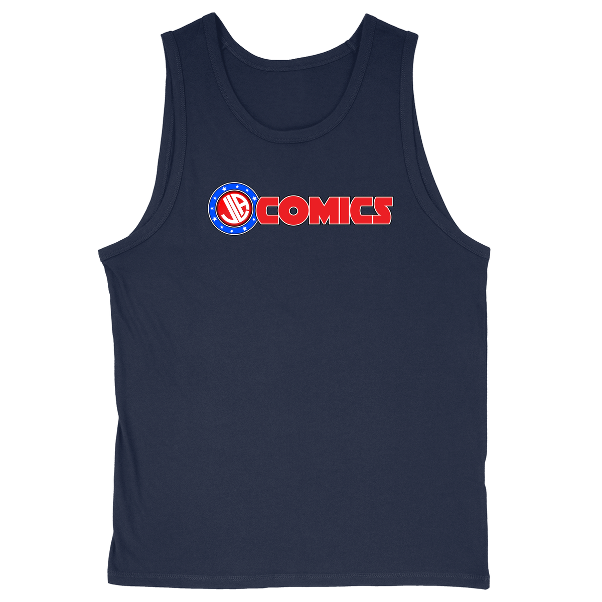 Soft Style Unisex Tank Top - Navy - front***Navy|||Soft Style Unisex Tank Top