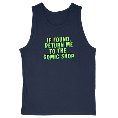 Soft Style Unisex Tank Top - Navy - front
