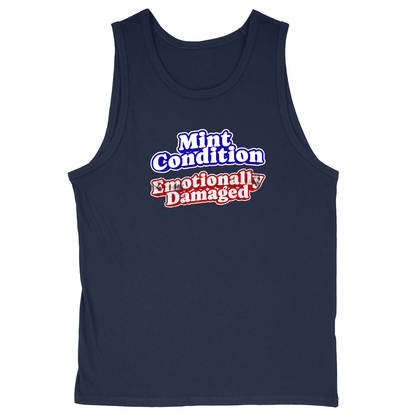 Soft Style Unisex Tank Top - Navy - front