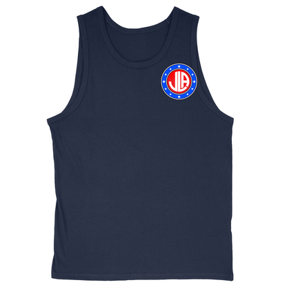 Soft Style Unisex Tank Top - Navy - front