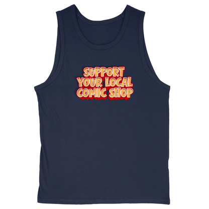 Soft Style Unisex Tank Top - Navy - front