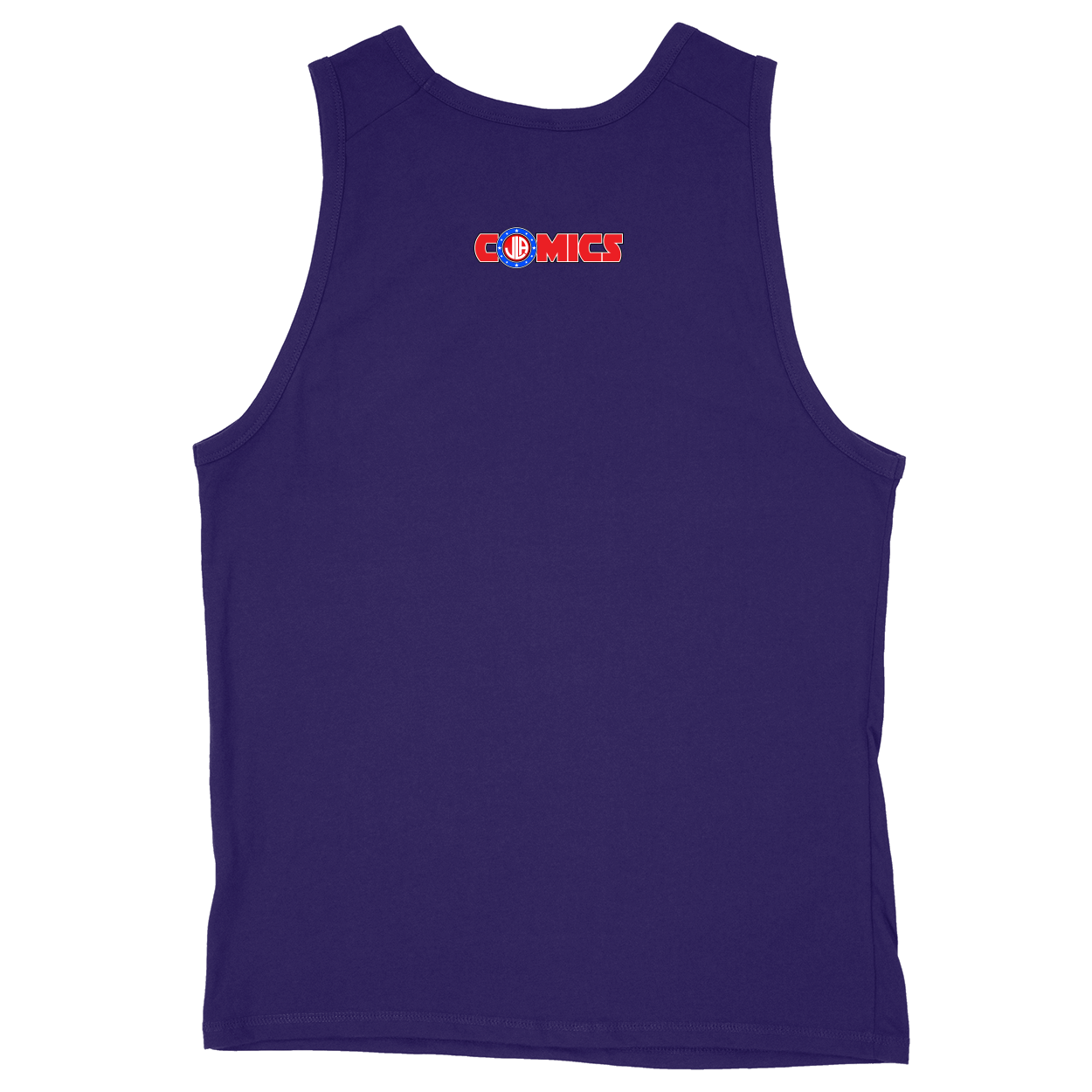 Soft Style Unisex Tank Top - Purple - back***Purple|||Soft Style Unisex Tank Top