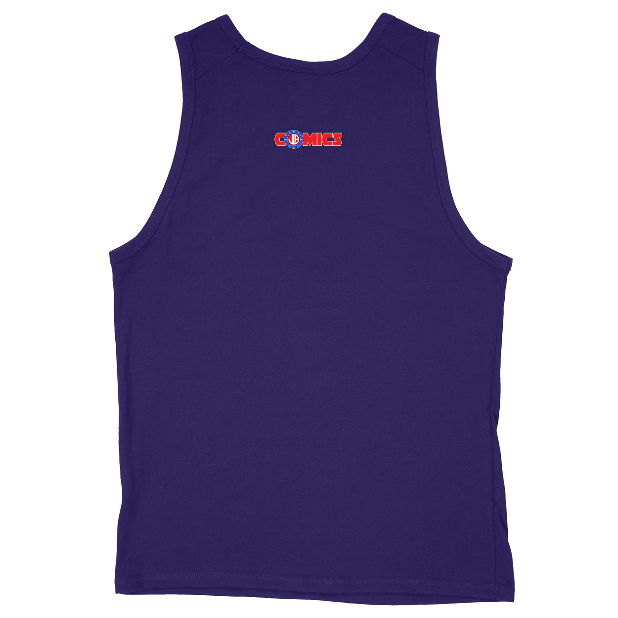 Soft Style Unisex Tank Top - Purple - back***Purple|||Soft Style Unisex Tank Top