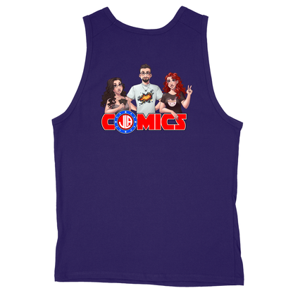 Soft Style Unisex Tank Top - Purple - back