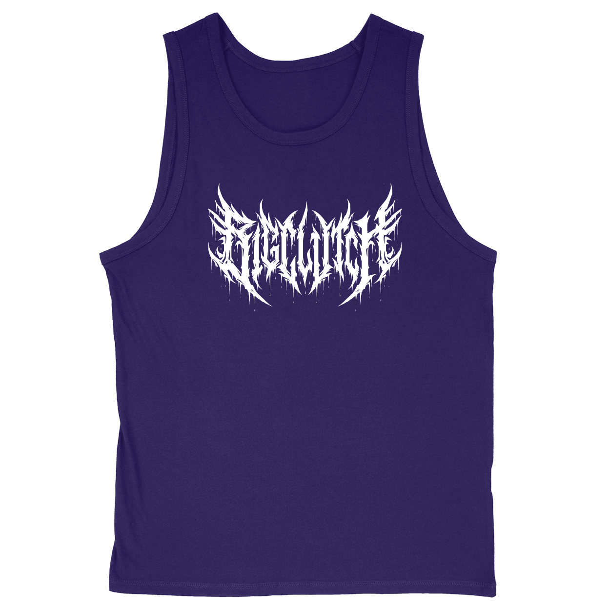 Soft Style Unisex Tank Top - Purple - front***Purple|||Soft Style Unisex Tank Top