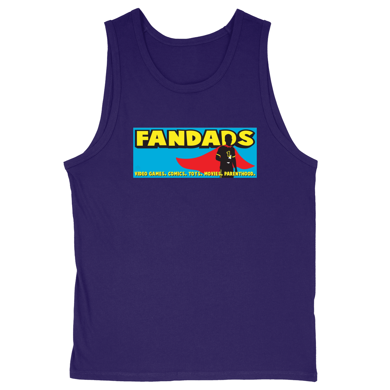 Soft Style Unisex Tank Top - Purple - front***Purple|||Soft Style Unisex Tank Top