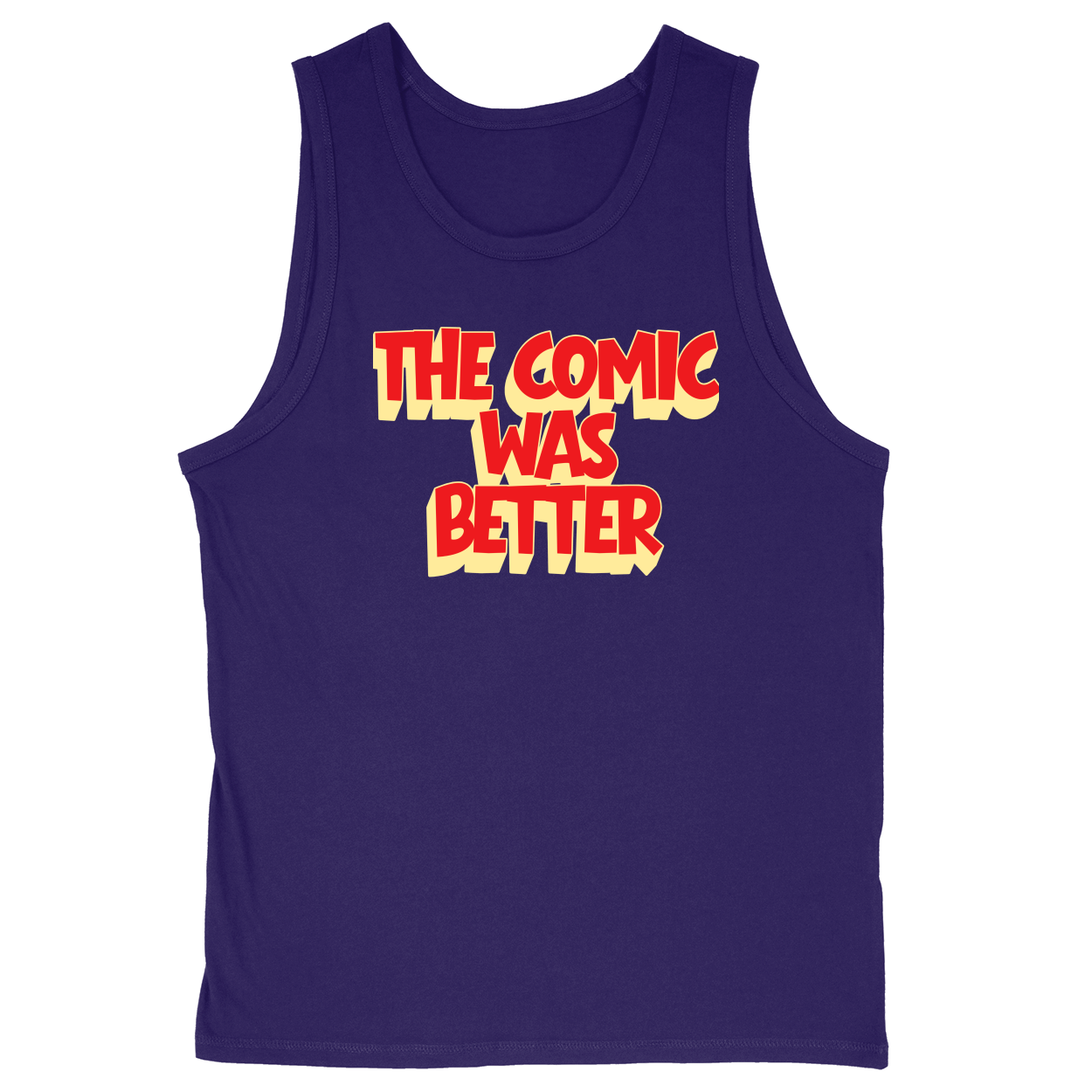 Soft Style Unisex Tank Top - Purple - front