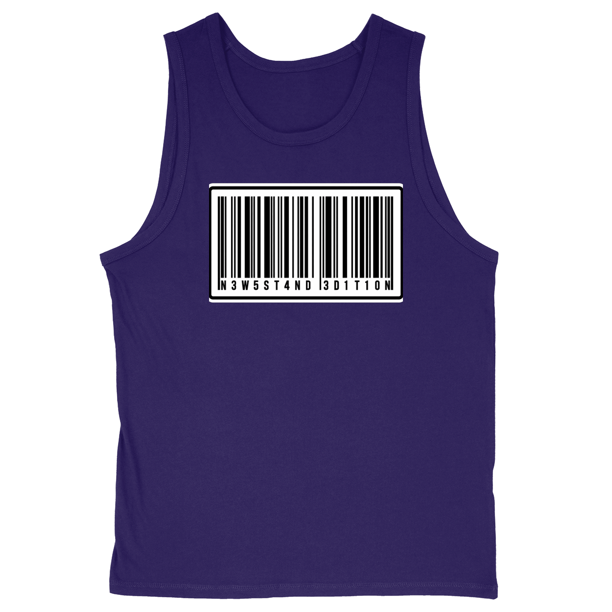 Soft Style Unisex Tank Top - Purple - front***Purple|||Soft Style Unisex Tank Top