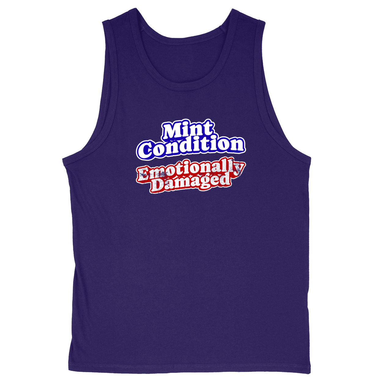 Soft Style Unisex Tank Top - Purple - front